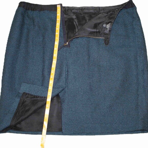 Talbots Green & Black Skirt - Sz 18 - Picture 4 of 5